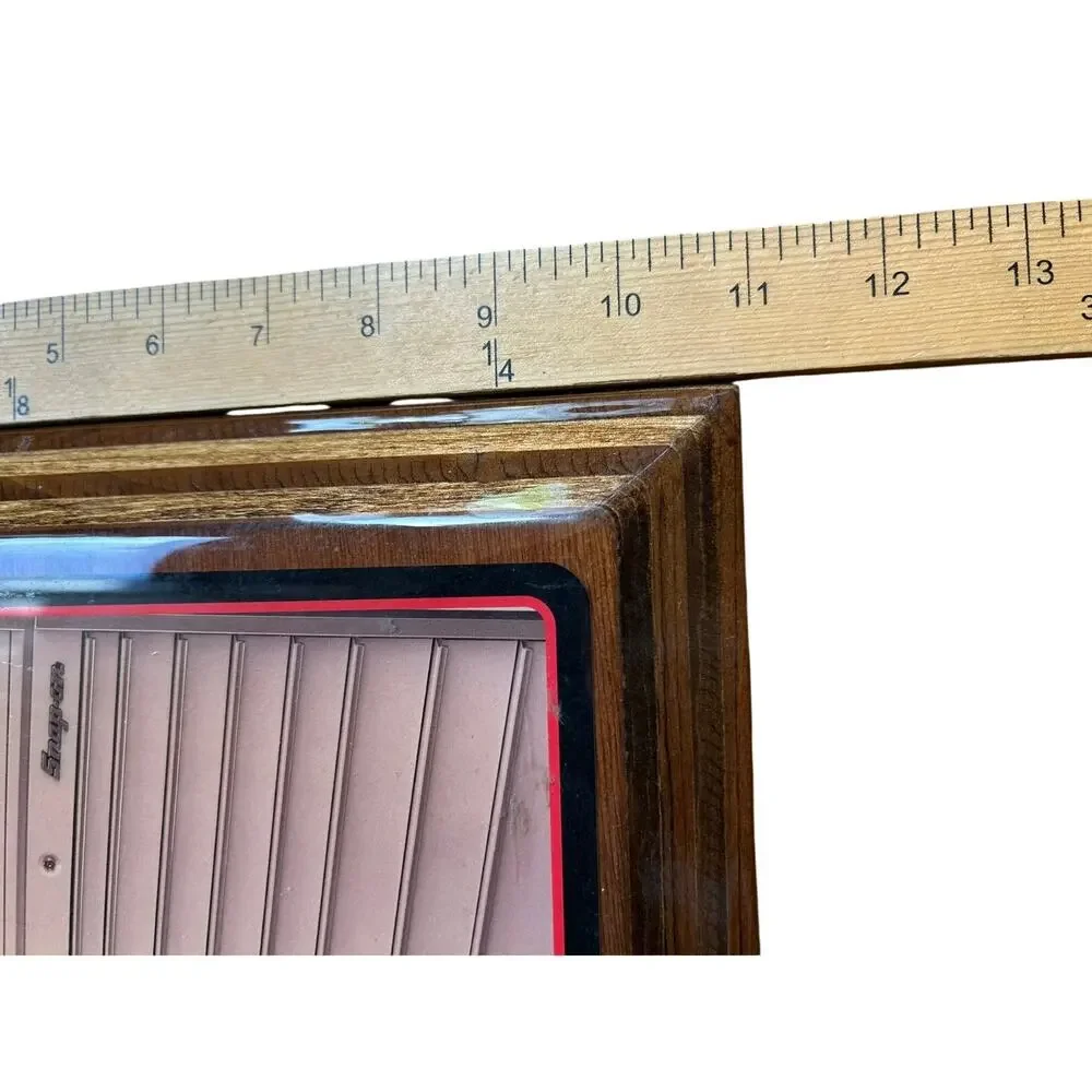 Vintage 1980’s Snap-On Tools Racing Pinup Girl Wood Wall Clock